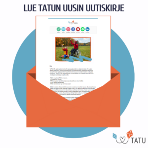 Kuvituskuva kirjekuoresta josta pilkistää TATUn uutiskirje